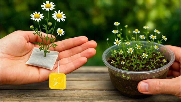 Non ci crederai… camomilla infinita da semplici bustine di tè!