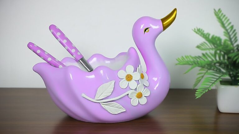 Nessuno si aspettava un regalo così elegante… tutto da un semplice cucchiaio di cemento!