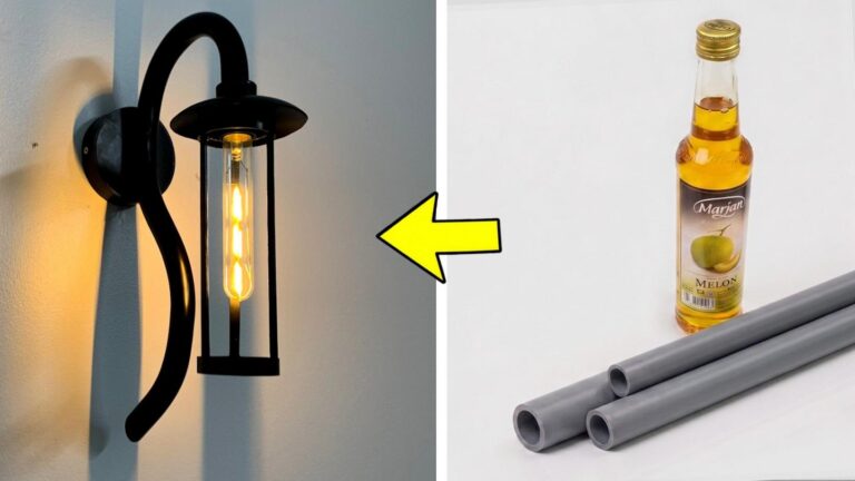 Questo semplice gesto trasforma una bottiglia in una lampada moderna…