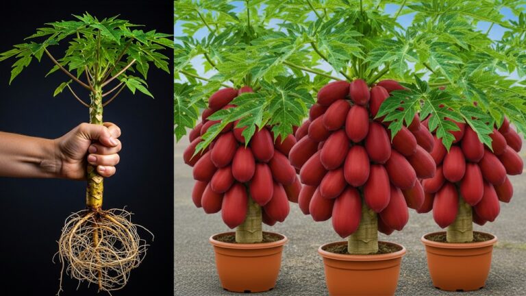Come moltiplicare 5 piante di papaya in modo veloce e facile! Scopri il segreto!
