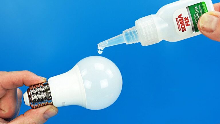 Scopri 5 incredibili utilizzi della colla super per le lampadine!