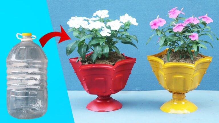 5 idee creative per trasformare bottiglie di plastica in vasi colorati!