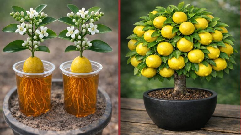 Coltiva 7 piante di limone in acqua: scopri il processo completo!