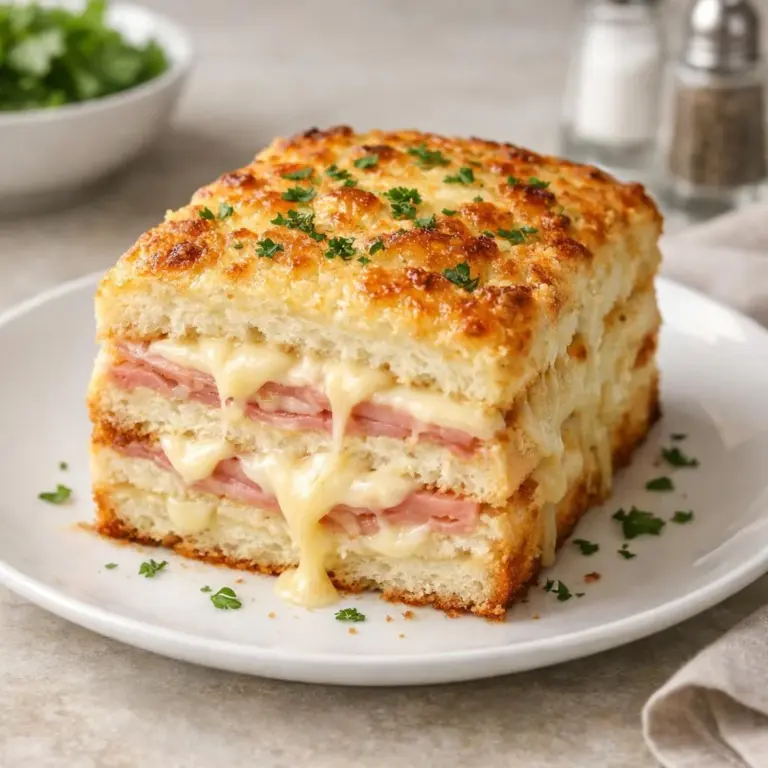 Torta salata super cremosa con prosciutto e formaggio al forno