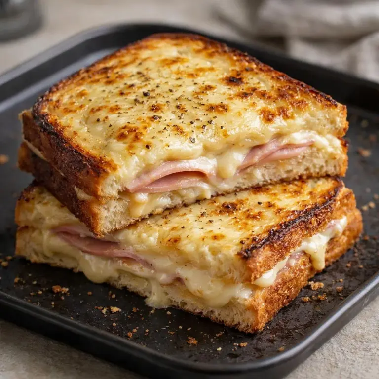 Croque-Monsieur al forno con gruyère e prosciutto: croccante e filante