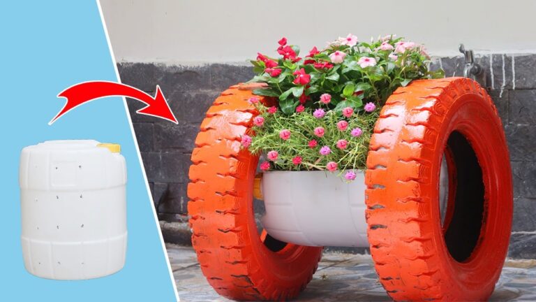 5 idee geniali per riciclare barili e pneumatici in giardini unici!
