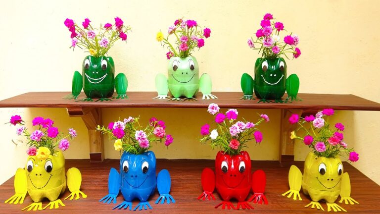 5 Idee per Riciclare Bottiglie di Plastica in Fioriere a Forma di Rana!
