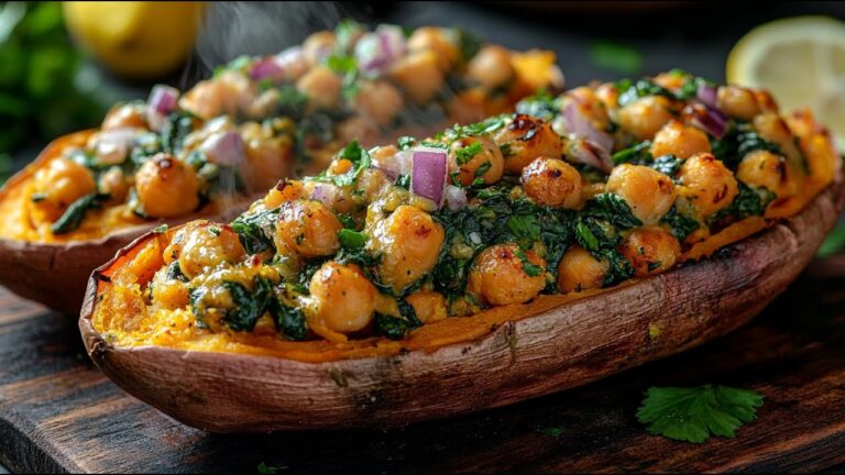 5 idee per patate dolci ripiene vegane con ceci e salsa a base di noci