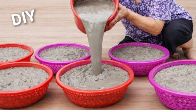 3 idee sorprendenti per rinnovare il tuo cesto con il cemento! Scopri come!