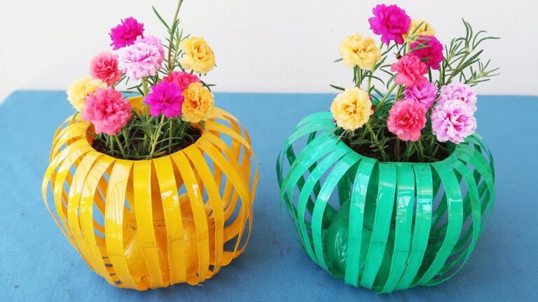 7 idee creative per vasi di fiori con bottiglie di plastica riciclate!