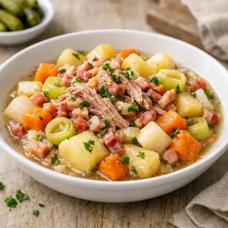 Insalata rustica con pancetta affumicata e verdure fresche