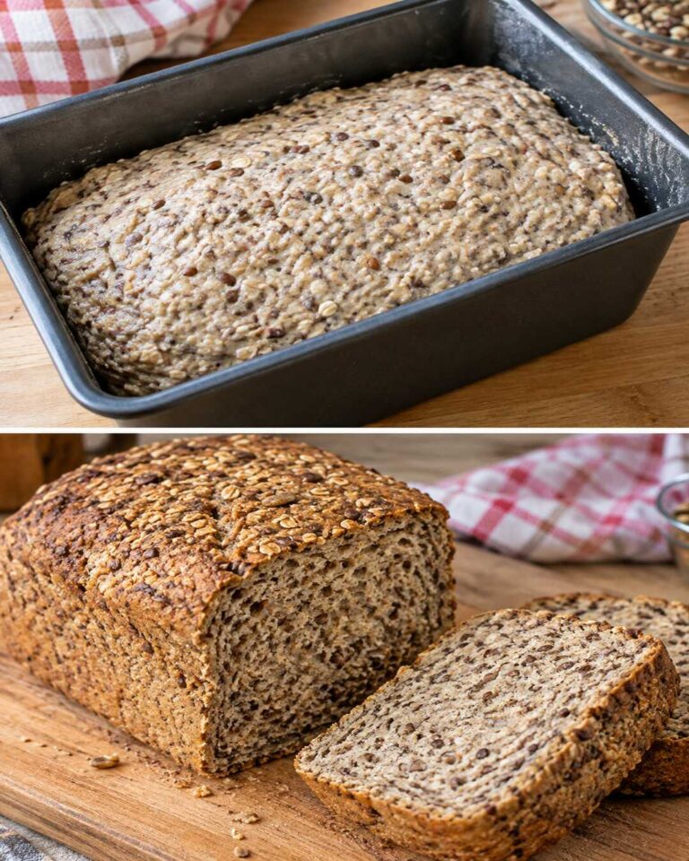 Pane con soli 2 ingredienti — senza farina né glutine, veloce e a basso IG
