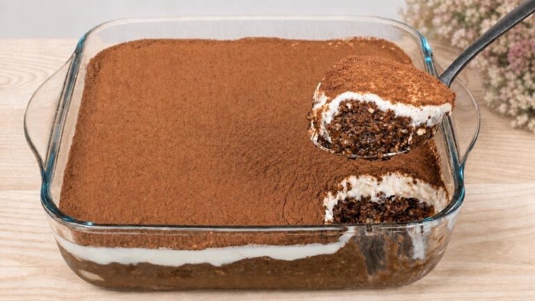 Tiramisù all’avena senza zucchero — pronto in soli 10 minuti