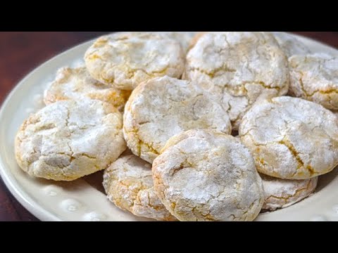Biscotti che si sciolgono in bocca! Senza farina! Pronti in 5 min! Biscotti siciliani alla scorza d’arancia
