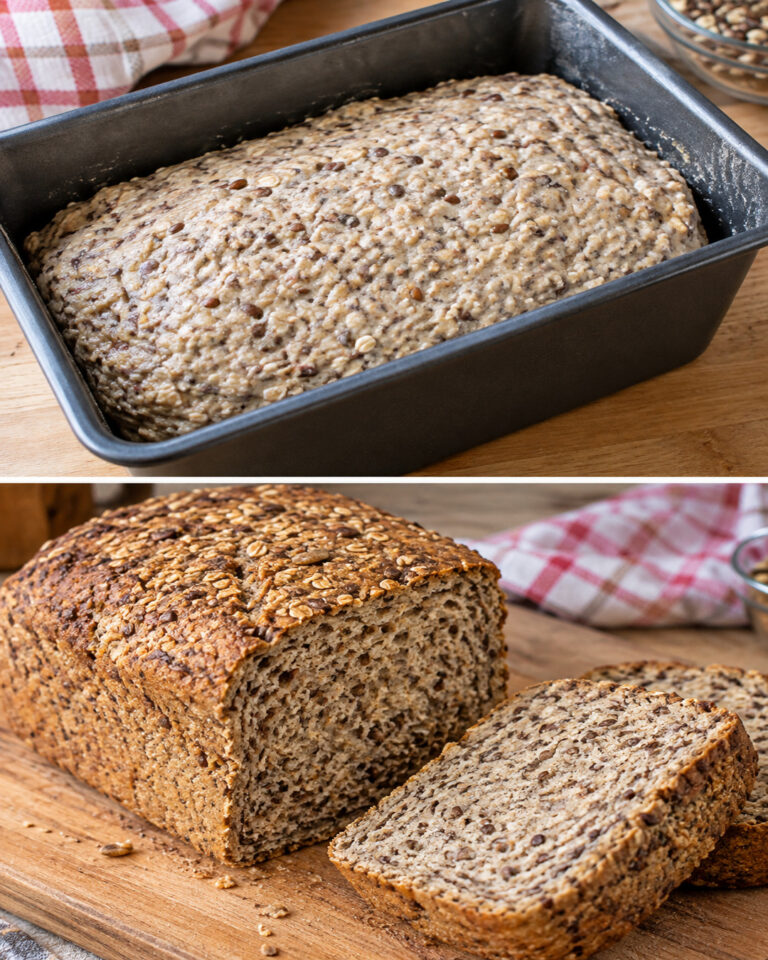 Pane con 2 ingredienti: senza farina né glutine! Ricetta veloce da fare e a basso IG.