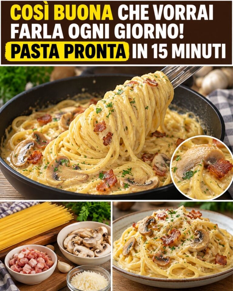 Così buona che vorrai farla ogni giorno! Pasta pronta in 15 minuti