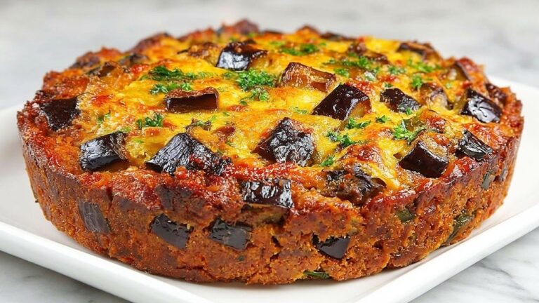 Senza frittura! La migliore ricetta di melanzane! Torta salata di melanzane senza forno