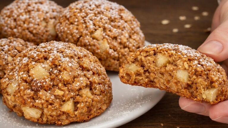 Ho rinunciato allo zucchero grazie a questi biscotti con avena e mele!