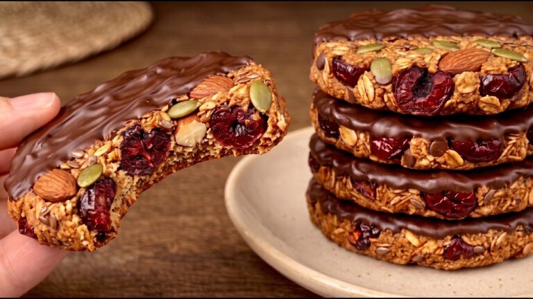 Non mangio zucchero! Biscotti d’avena sani e deliziosi in 15 minuti! Senza farina!