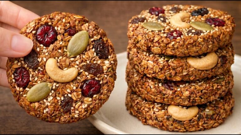Non mangio zucchero! Biscotti d’avena sani e deliziosi in 15 minuti! Senza farina!