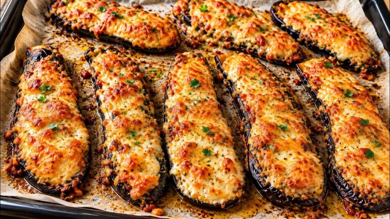 Melanzane croccanti al forno con mozzarella in 20 minuti! Ricetta facile per tutta la famiglia 🍆😍